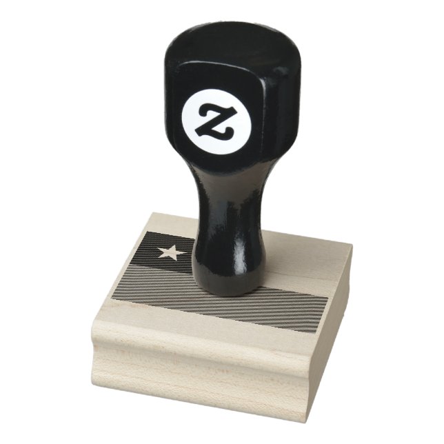 Chile flag Wood Art Stamp (Stamp)