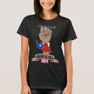 Chile Girl Unbreakable I Chile Heritage I Chile Fl T-Shirt