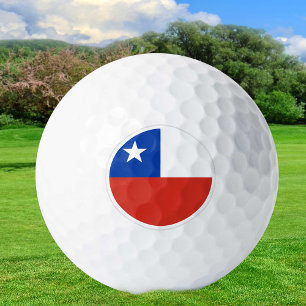 Chile Golf Balls, Chilean Flag Golfers / Patriots Balls