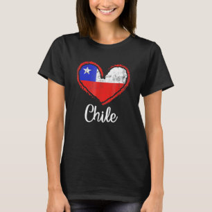 Chile Heart Flag Chileans Chilean Roots Chile T-Shirt