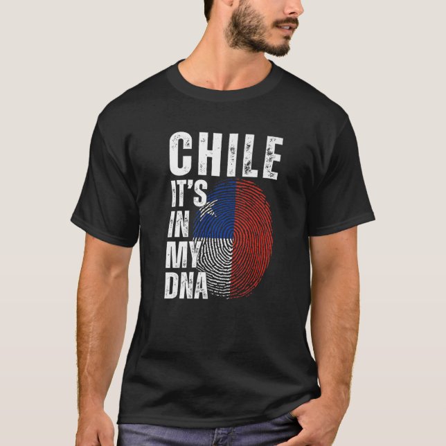 Chile It's In My DNA Matching Chilean Men Women Bo T-Shirt (Front)