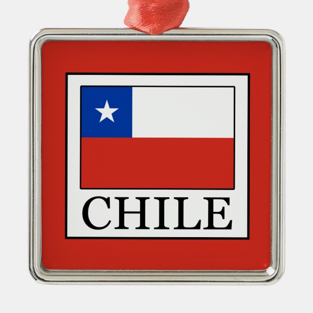 Chile Metal Tree Decoration (Front)