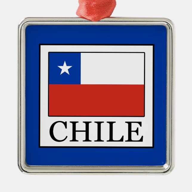 Chile Metal Tree Decoration (Front)
