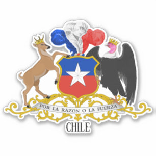 Chile National Coat Of Arms Patriotic