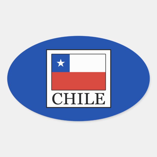 Chile Oval Sticker (Front)