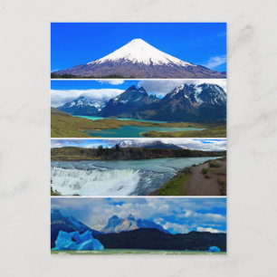 chile park scenes postcard