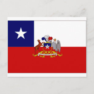 Chile President Flag Postcard