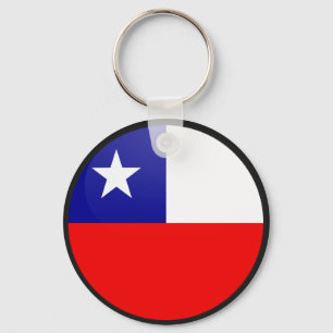 Chile quality Flag Circle Key Ring