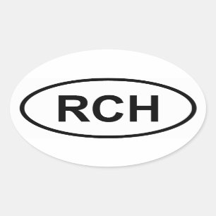 Chile "RCH" Oval Sticker