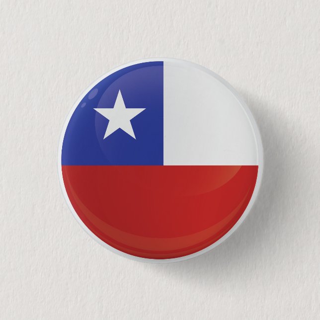 Chile  Round Icon Flag 3 Cm Round Badge (Front)