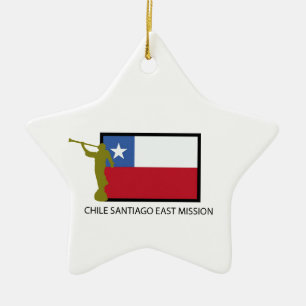 Chile Santiago East Mission LDS CTR Ceramic Ornament