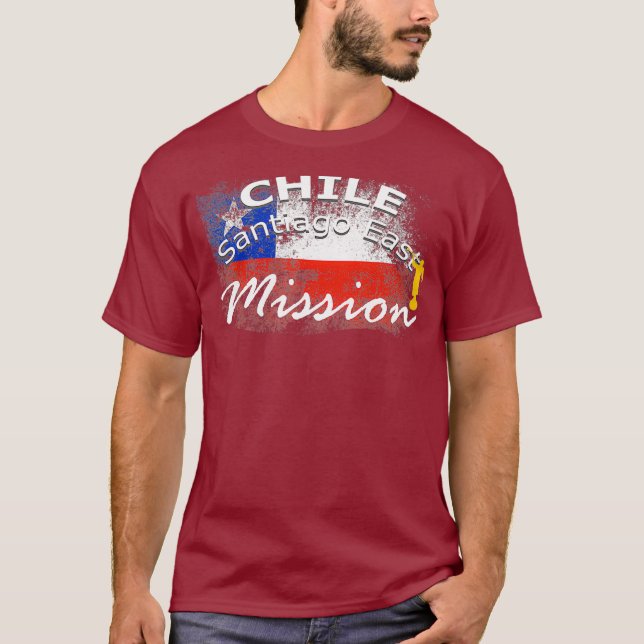 Chile Santiago East Mormon LDS Mission Gift T-Shirt (Front)
