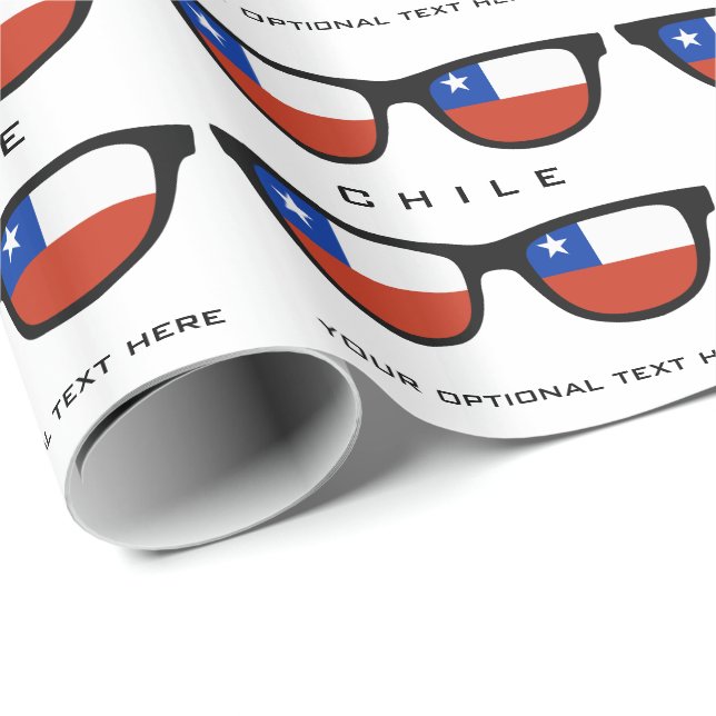 Chile Shades custom text & colour gift wrap (Roll Corner)