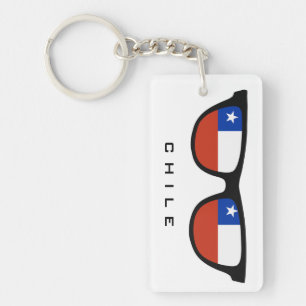 Chile Shades custom text & colour key chain