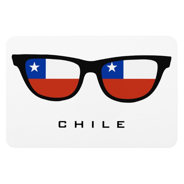 Chile Shades custom text & colour magnet (Horizontal)