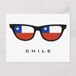 Chile Shades custom text & colour postcard
