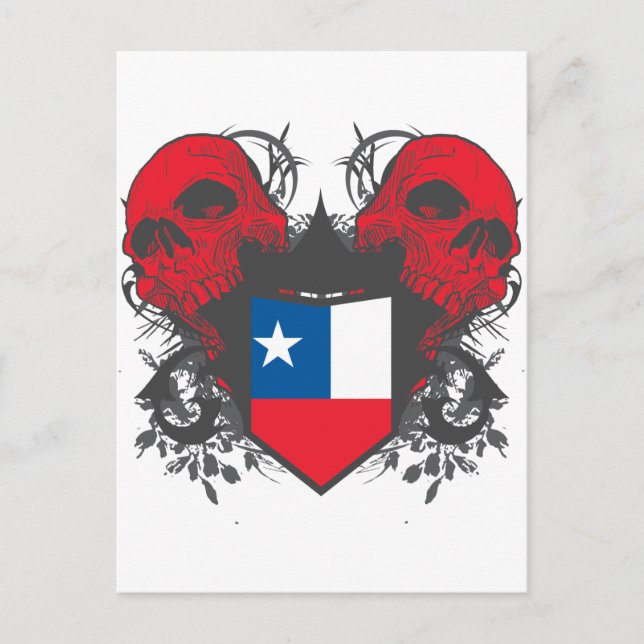 Chile Skulls Postcard (Front)