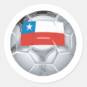Chile Soccer Classic Round Sticker