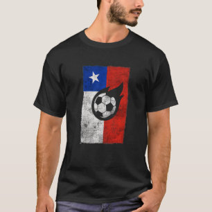 Chile Soccer Football Chile Flag Retro Vintage Gru T-Shirt