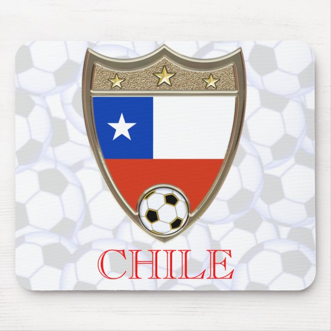 Chile Soccer Mouse Pad (Front)
