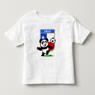 Chile Soccer Panda Toddler T-Shirt