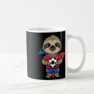Chile Soccer Sloth Footbyll Fan Animal Byll Sport  Coffee Mug
