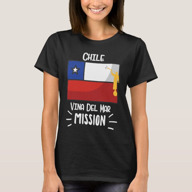 Chile Vina del Mar Mormon LDS Mission Missionary T-Shirt (Front)