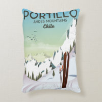 Chile Volcano vintage travel poster