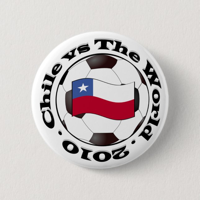 Chile vs The World 6 Cm Round Badge (Front)