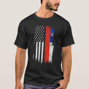 Chilean American Flag Pride Chile USA T-Shirt