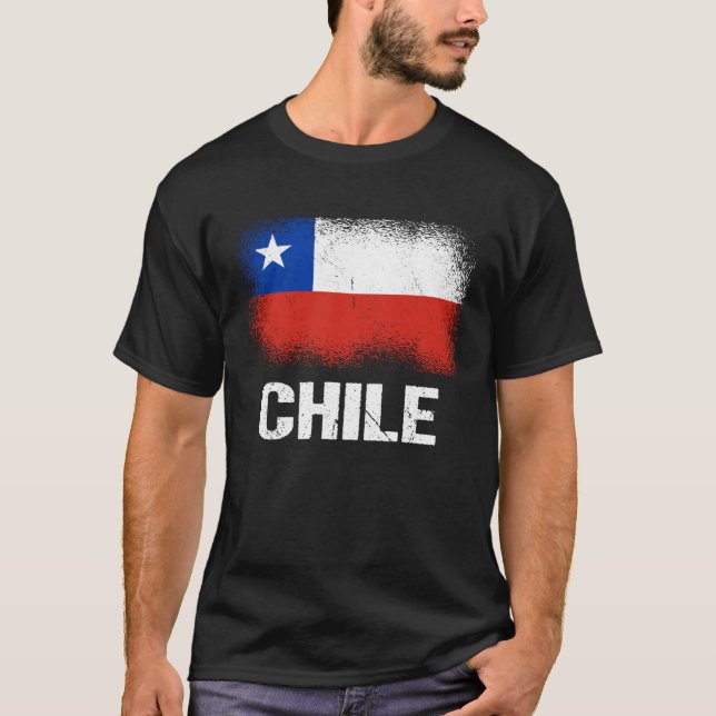 Chilean Flag Chile T-Shirt (Front)