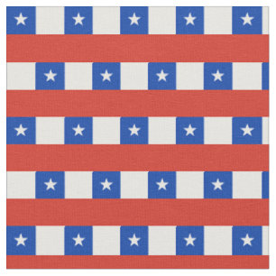 Chilean Flag & Chile Trendy Fabric /fashion