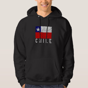 Chilean Flag Distressed Chile South America Men Wo Hoodie