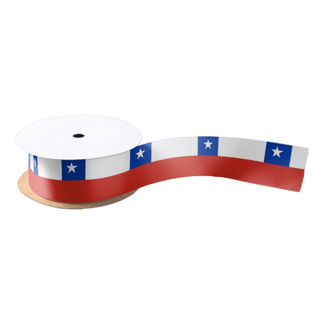 Chilean flag ribbon satin ribbon (Spool)