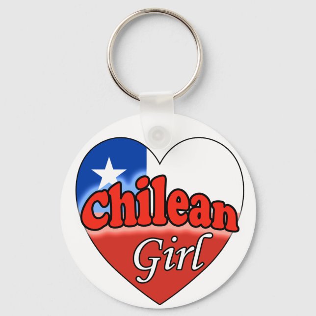 Chilean Girl Key Ring (Front)