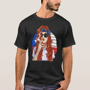 Chilean Girl Latino Pride Chile Flag Proud Ya Po T-Shirt