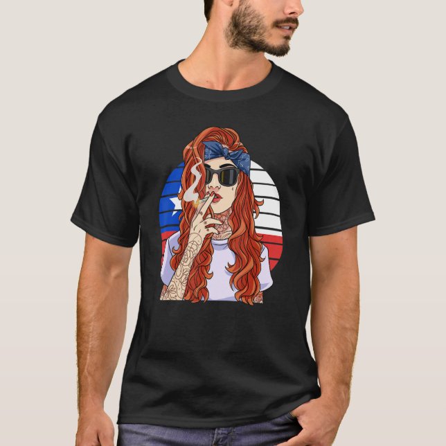 Chilean Girl Latino Pride  Chile Flag Proud Ya Po  T-Shirt (Front)