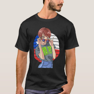 Chilean Girl Latino Pride Chile Flag Proud Ya Po T-Shirt
