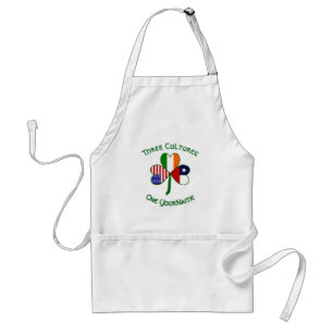 Chilean Irish American Flags Shamrock Personalised Standard Apron