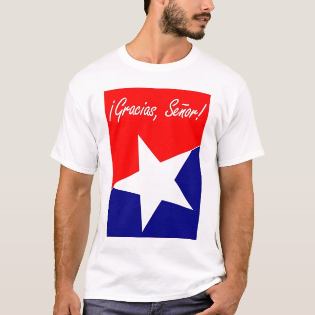 Chilean Miners Gracias, Señor! Psalm 95:4 ENGLISH T-Shirt (Front)