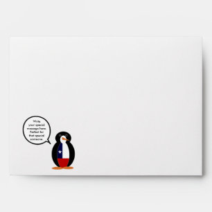 Chilean Talking Ms. Penguin Personalised Envelope