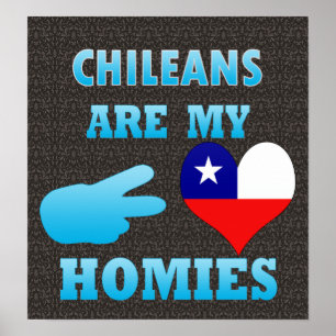 Chileans are my Homies Poster