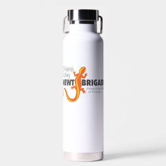 Chileno Valley Newt Brigade logo water bottle