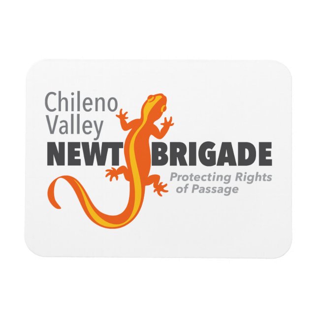 Chileno Valley Newt Brigade Magnet (Horizontal)