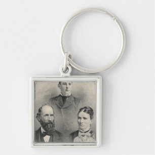 Chiles family portraits key ring