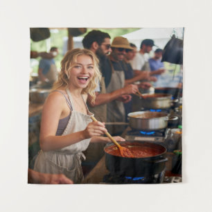 Chili Cook Off Photo Customize Tapestry
