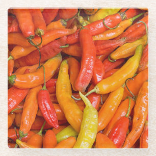 Chili Glass Coaster