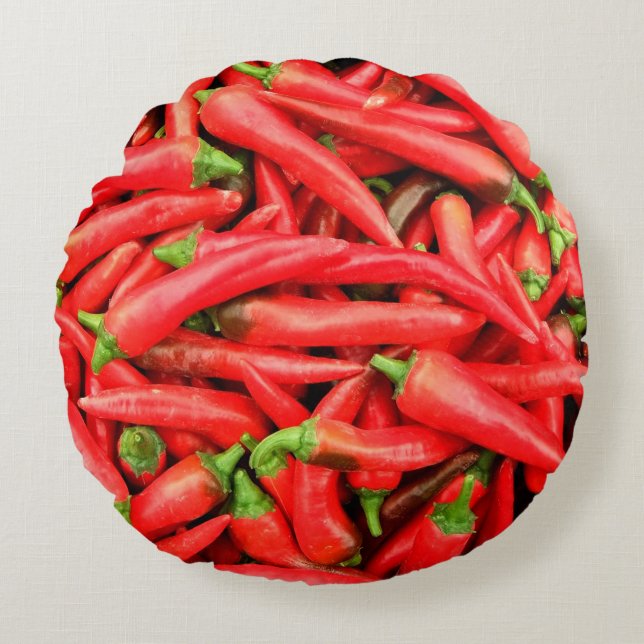 CHILI PEPPERS 2 ROUND CUSHION (Front)