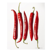 Chili Peppers in a Row