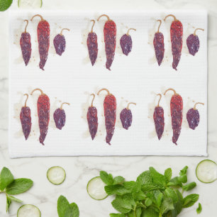 CHILI PEPPERS Kitchen Dish Towel